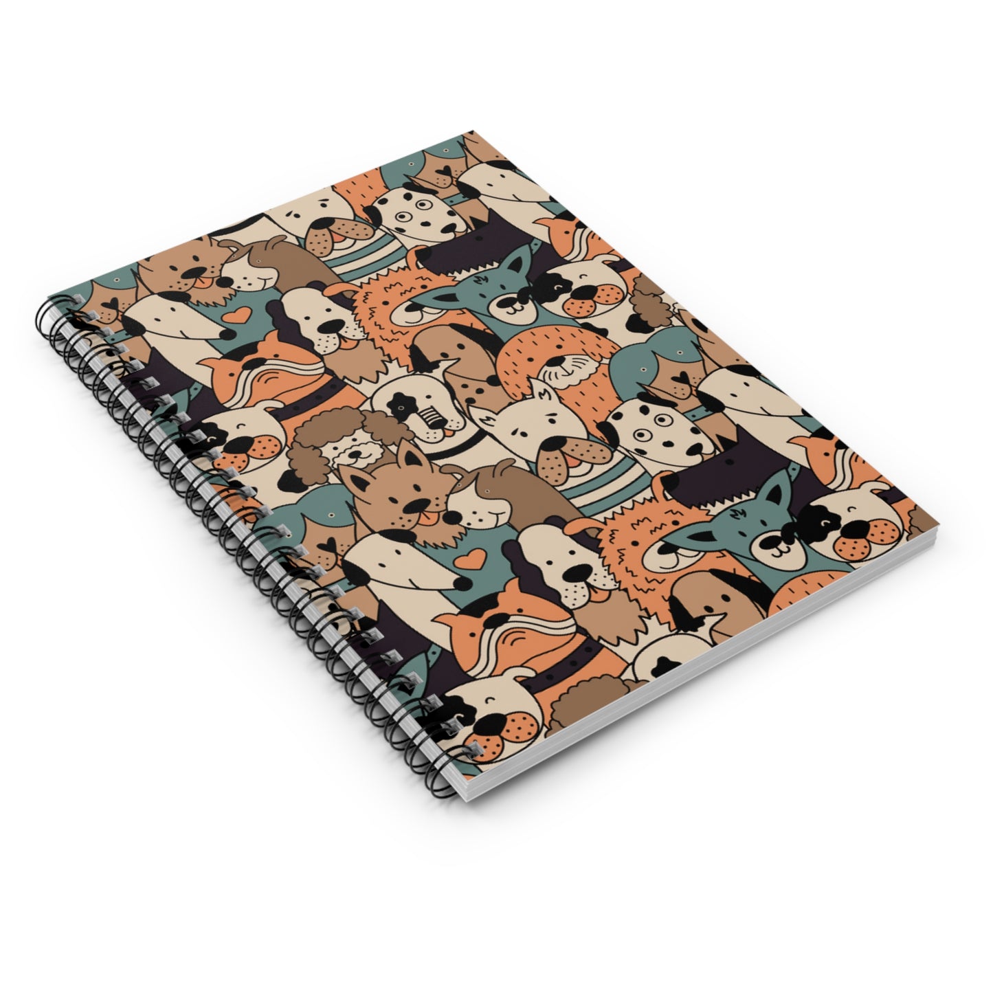 🐶 Pups Galore Spiral Notebook - Ruled Line - Paw-sitively Charming Companion