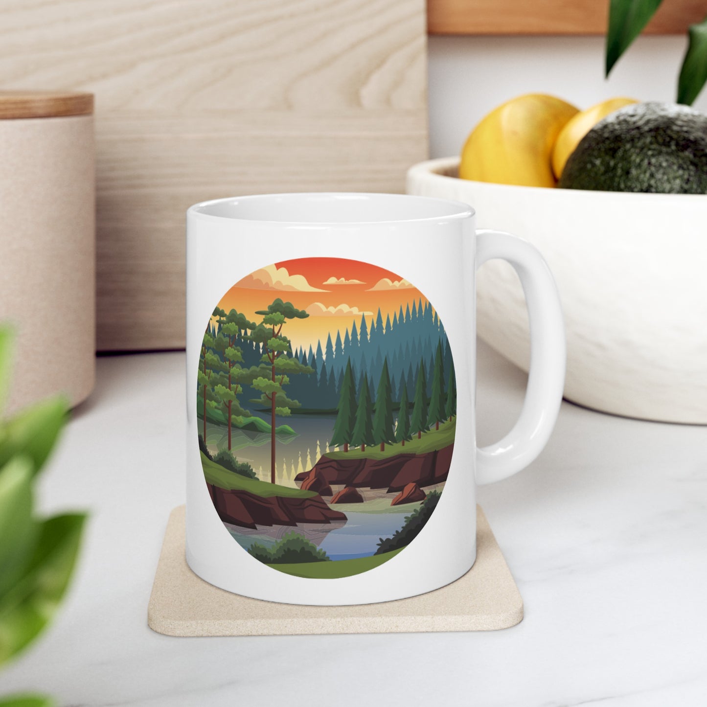 Window into the Woods Ceramic Mug 11oz | BPA Free