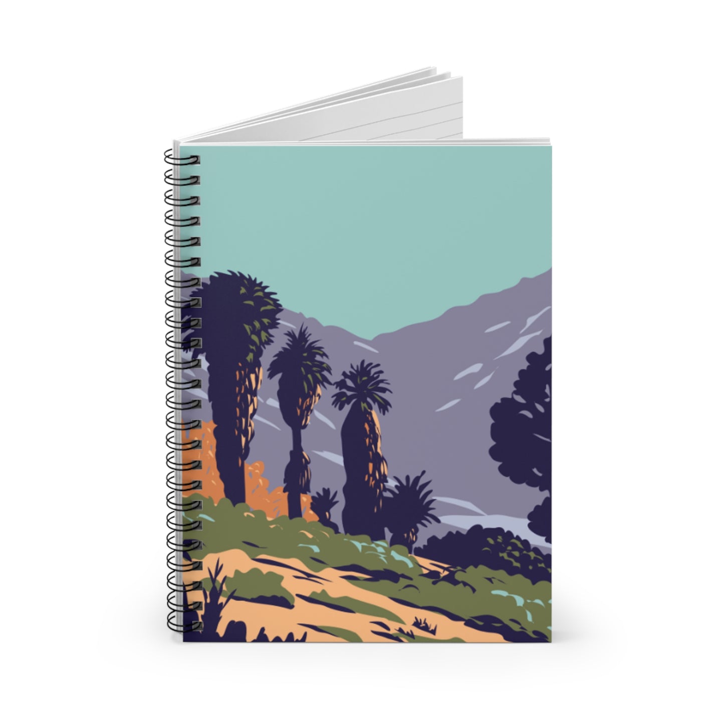 🌴 Coachella Valley Memories Spiral Notebook - Ruled Line