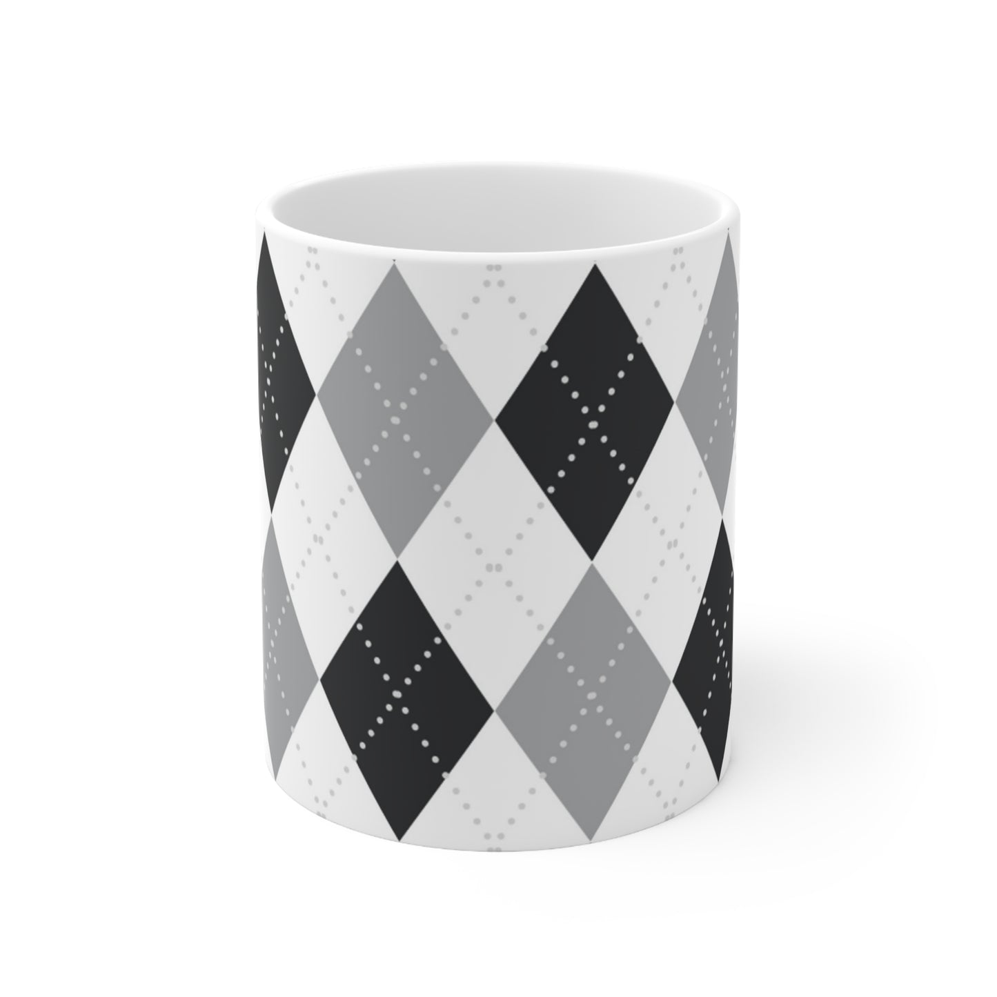 Plaid Diamonds Ceramic Mug 11oz