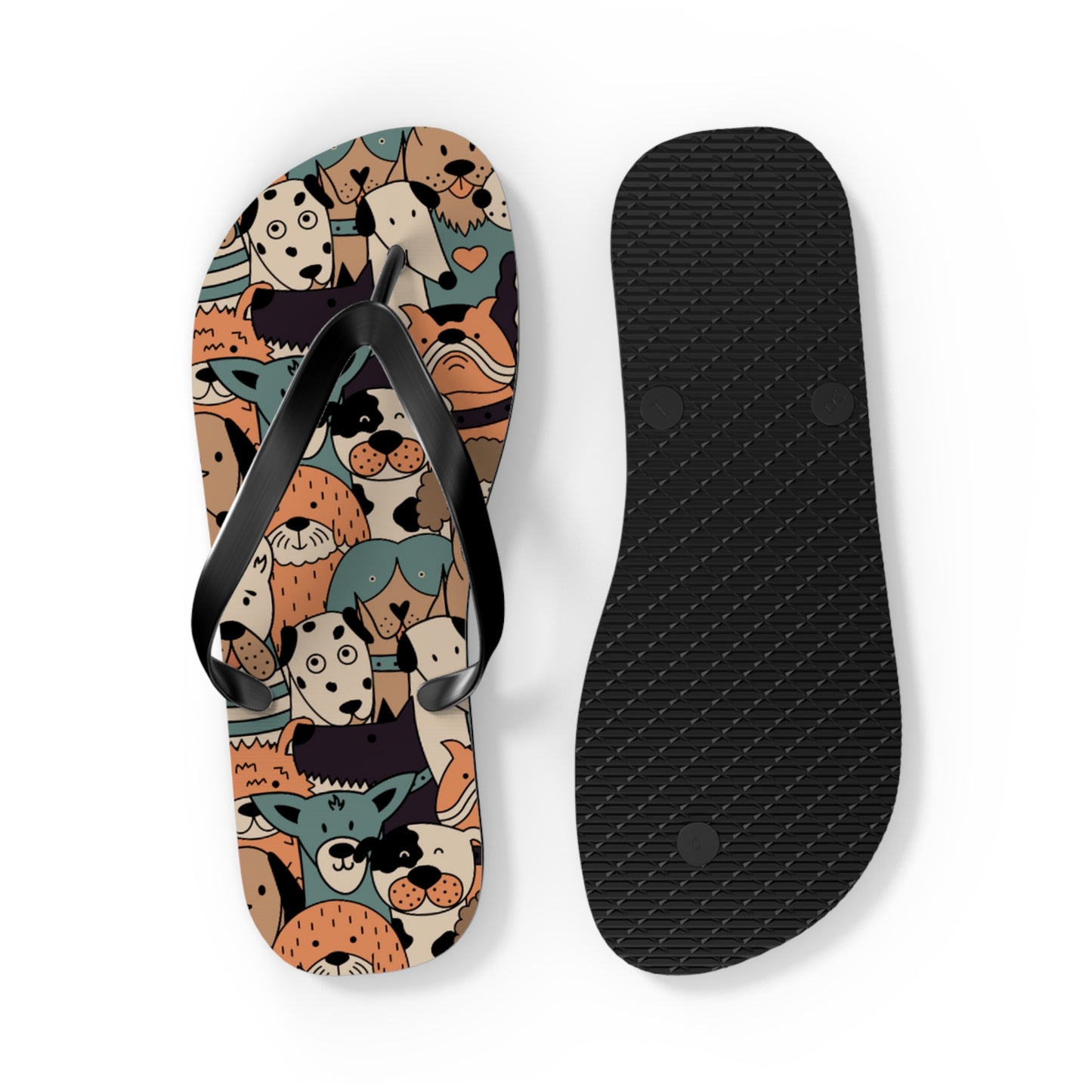 🐶 Pups Galore - Pawsitively Charming Unisex Flip Flops