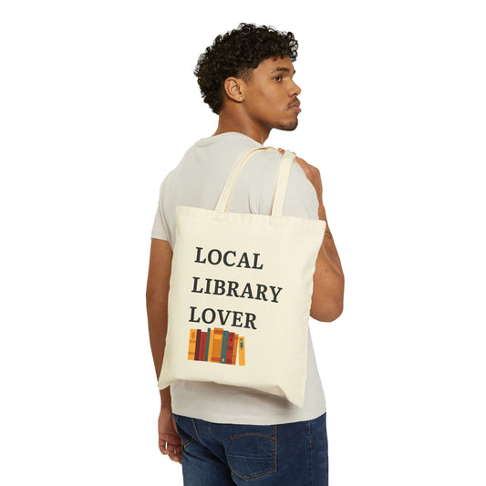 📚 Local Library Lover Cotton Canvas Tote Bag