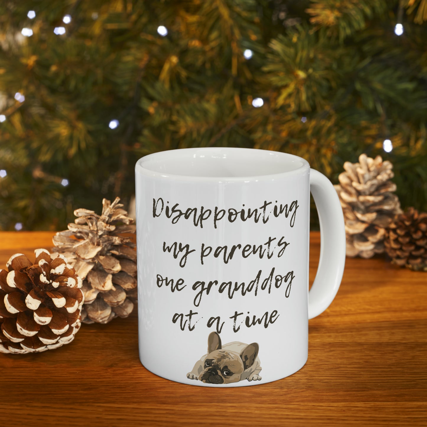 🐶 Disappointing My Parents" Funny Ceramic Mug 11 oz - Cute Dog Coffee Mug Gift