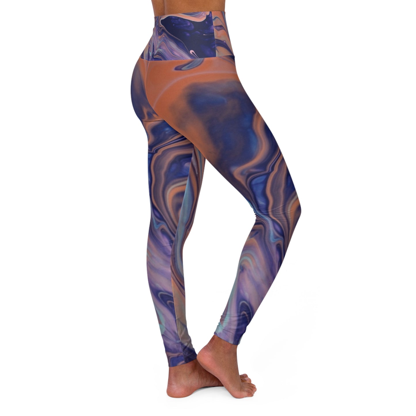 Chromatic Fusion High Waisted Yoga Leggings