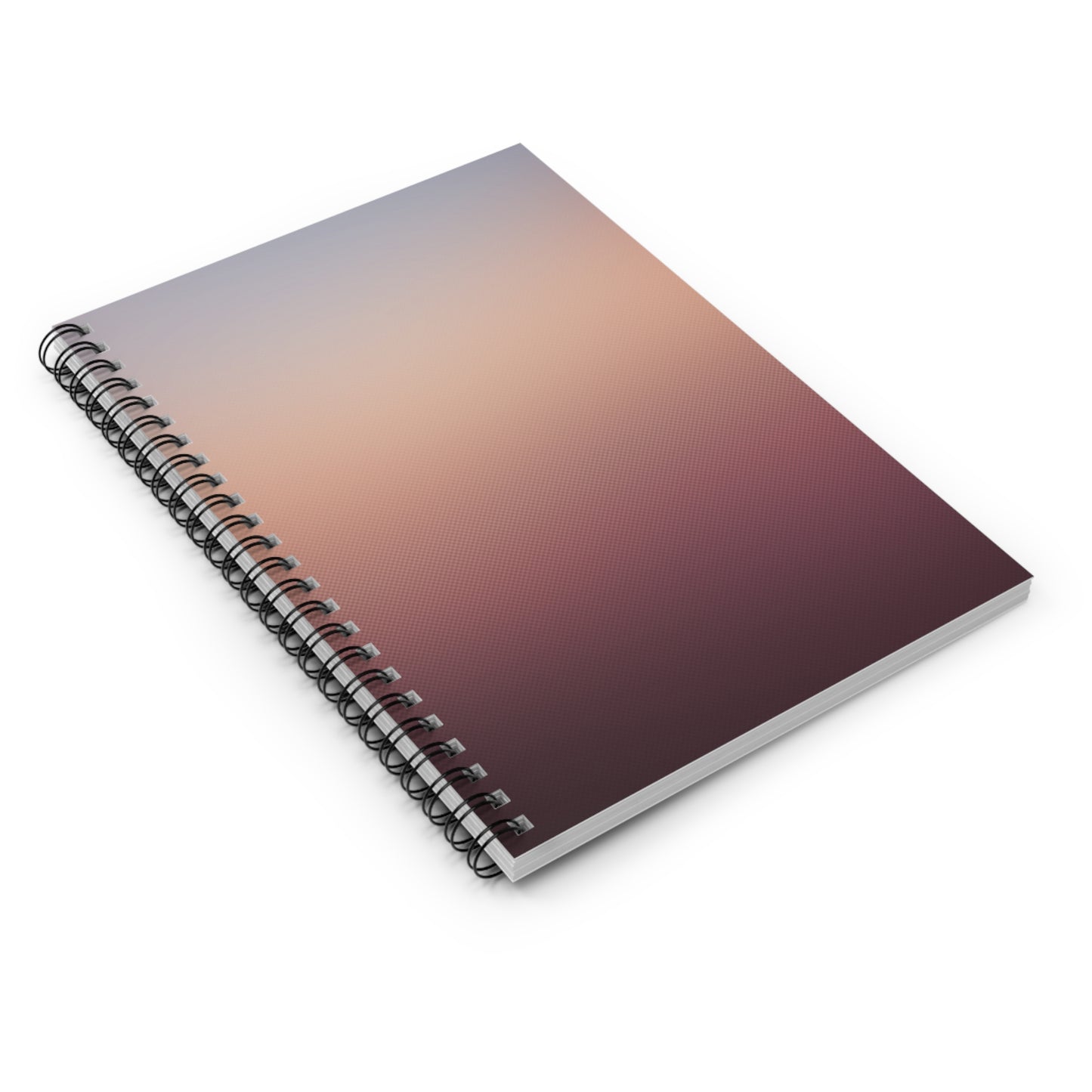 🟫 Layered Brown Spiral Notebook - Ruled Line