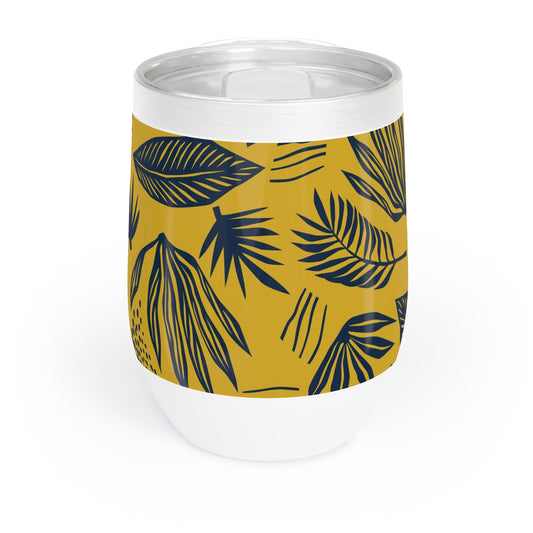 Sunlit Foliage Elegance Chill Wine Tumbler