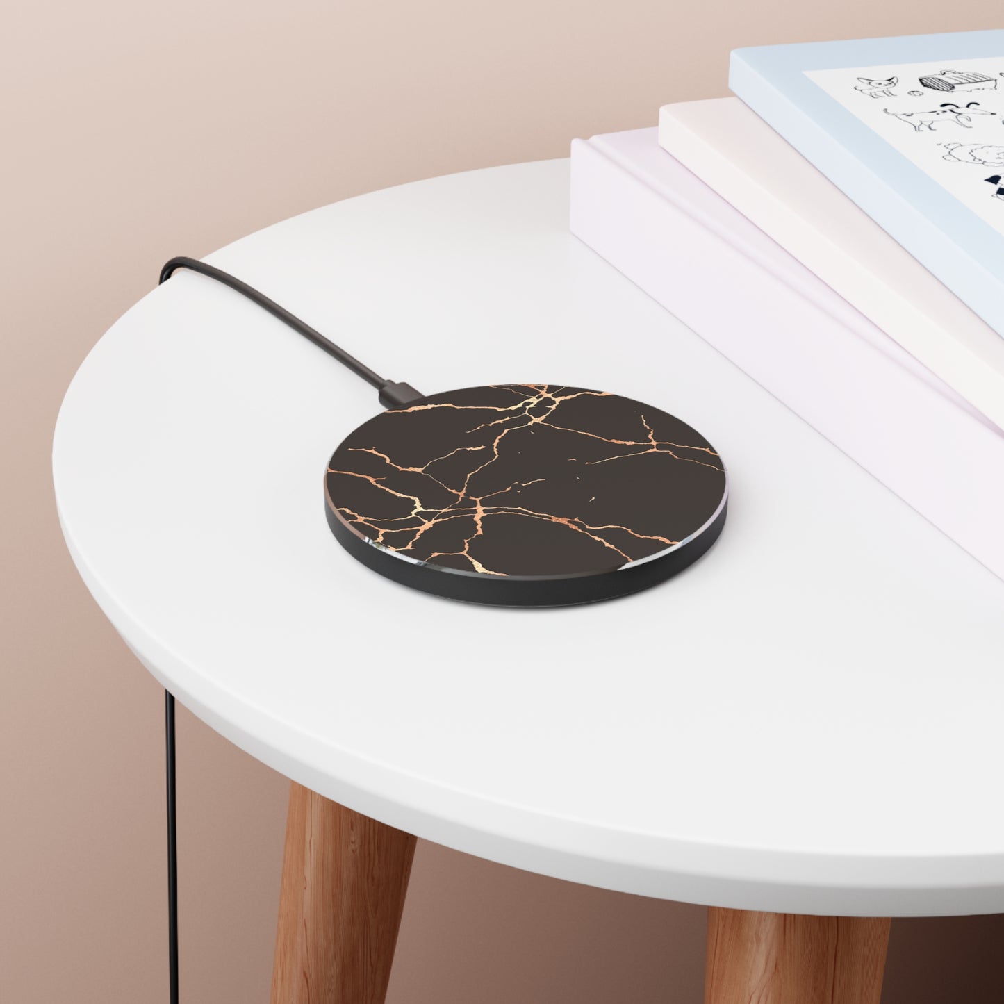 Black Kintsugi Wireless Charger