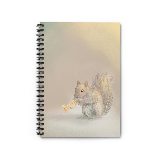 Squirrel Serenade Spiral Notebook - Ruled Line