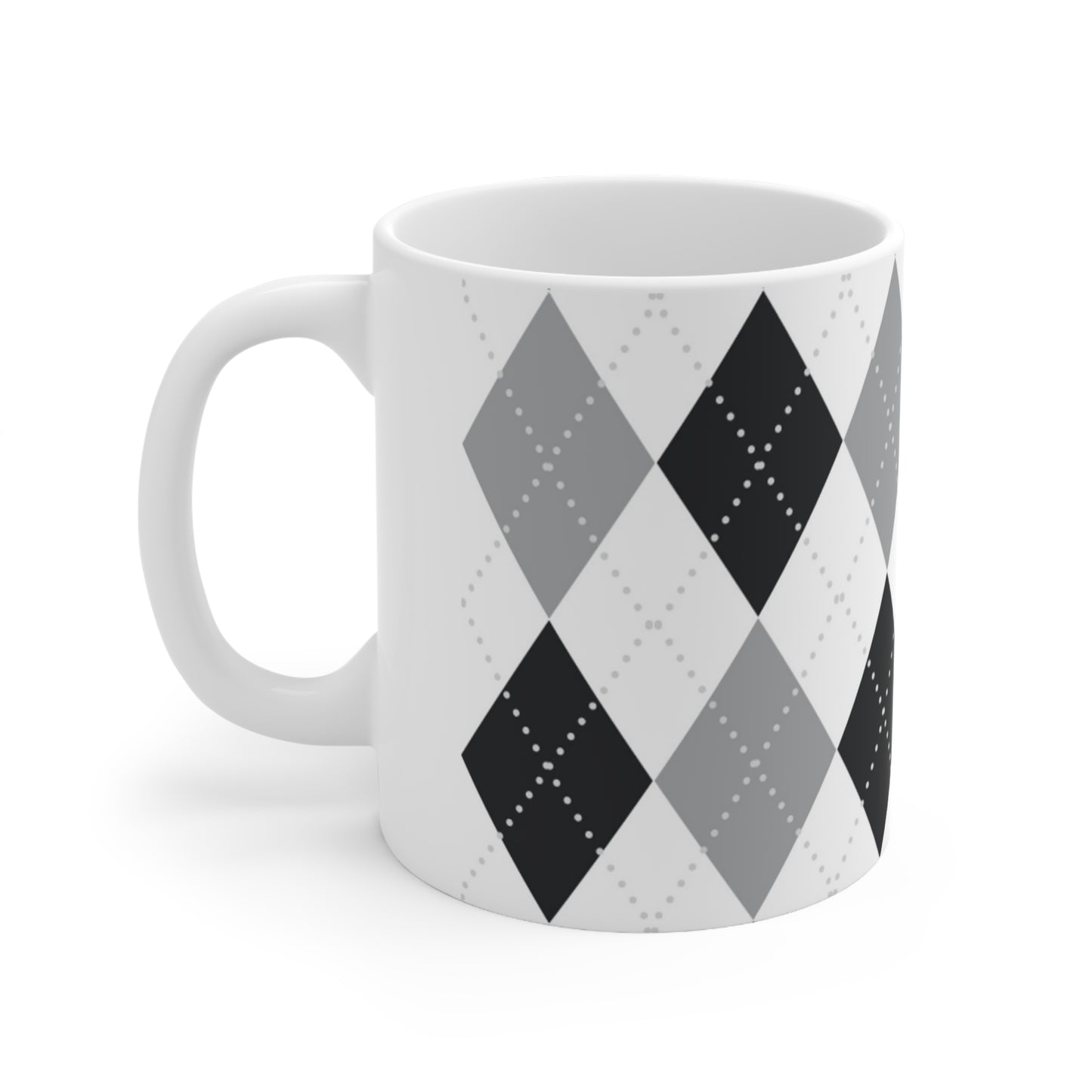 Plaid Diamonds Ceramic Mug 11oz