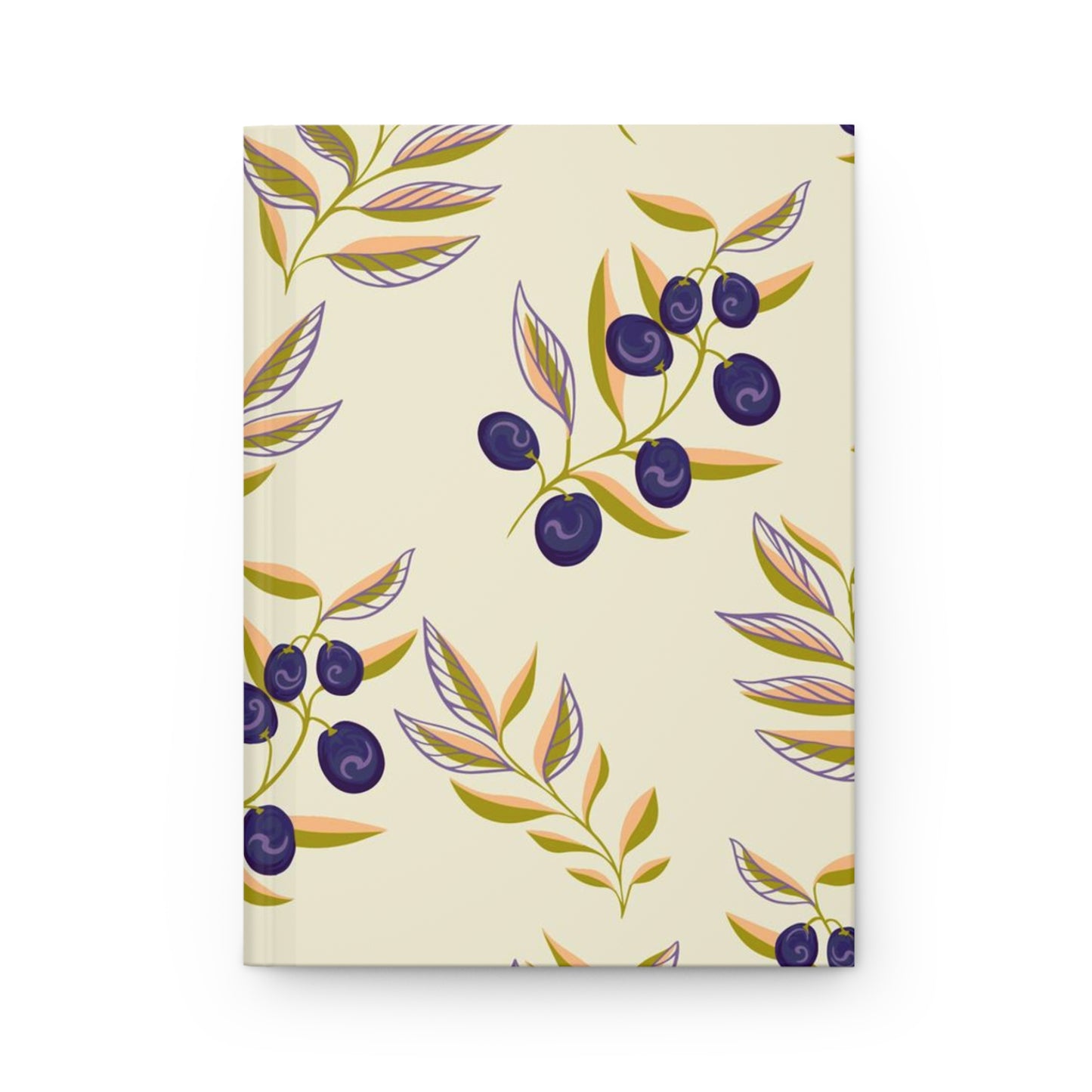 Blueberry Bushes Hardcover Journal Matte