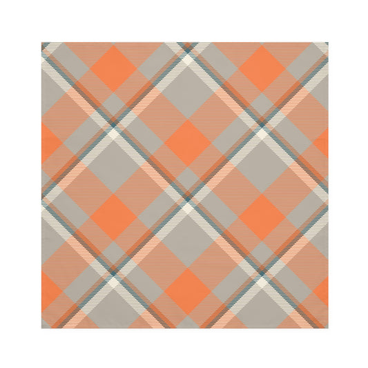 Pleasantly Plaid Orange Napkins