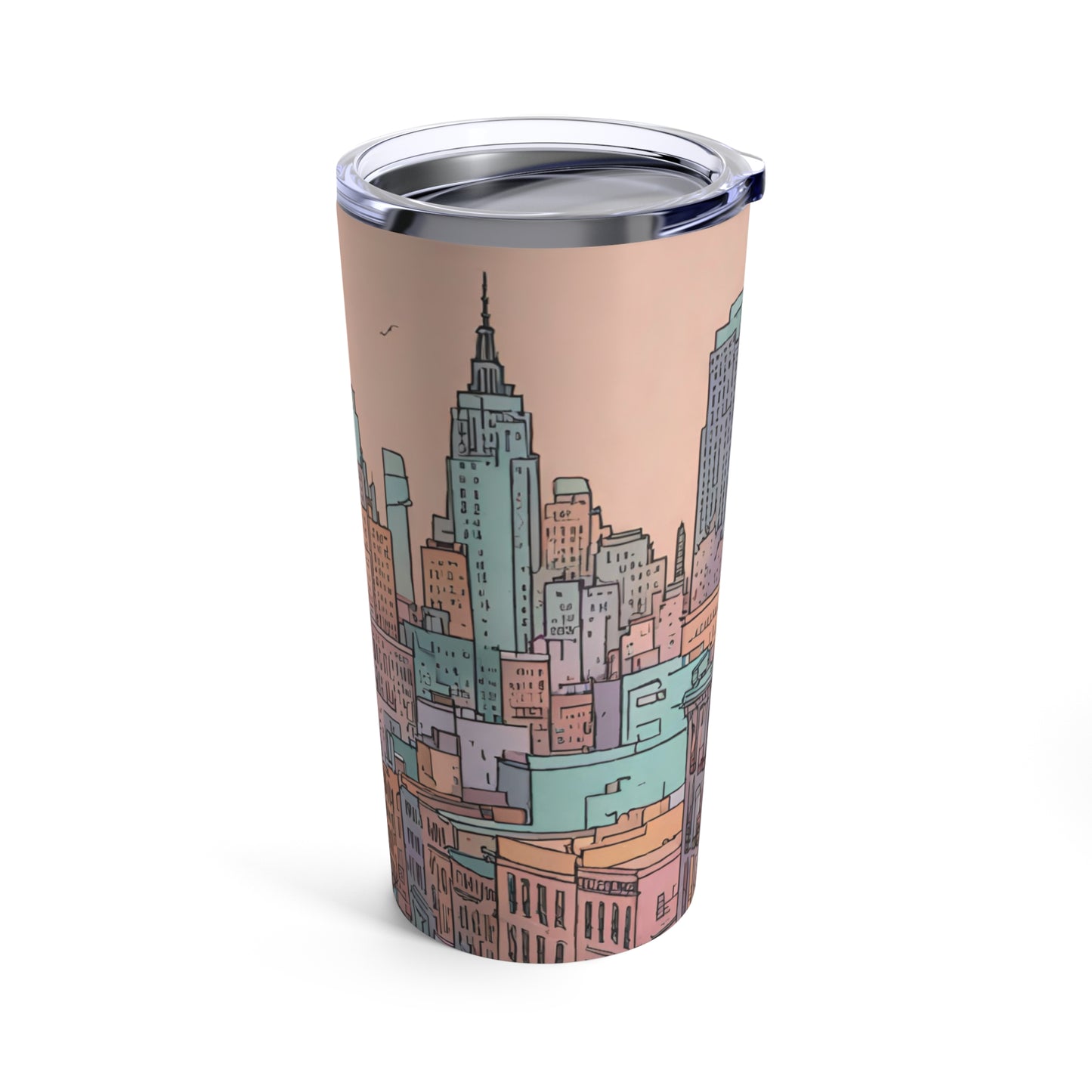 Park Slope, Brooklyn Urban Sketch 20oz Tumbler - Double-Wall Insulated