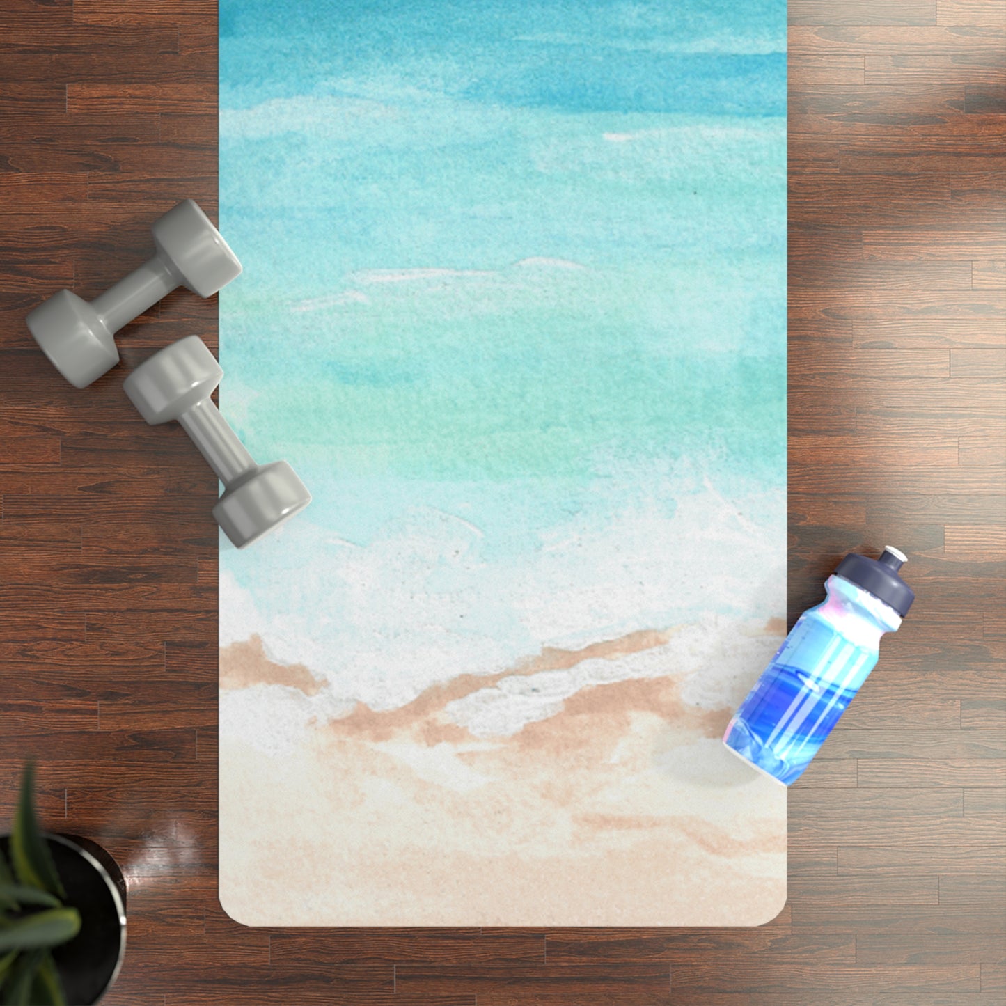 Beach Views Rubber Yoga Mat