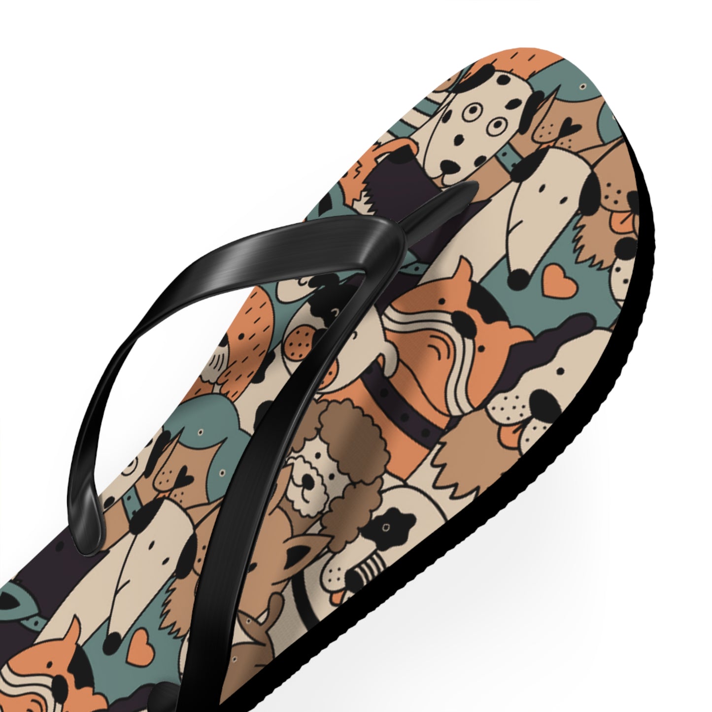 🐶 Pups Galore - Pawsitively Charming Unisex Flip Flops