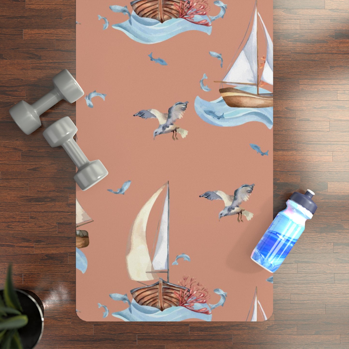 Sail Away Serenity Rubber Yoga Mat