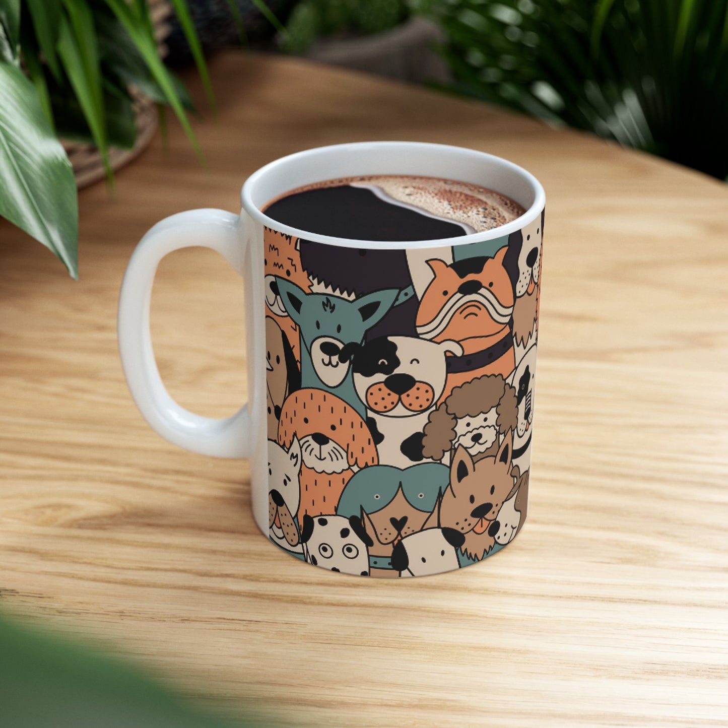 🐶 Pups Galore Ceramic Mug 11oz - A Paw-sitively Charming Companion