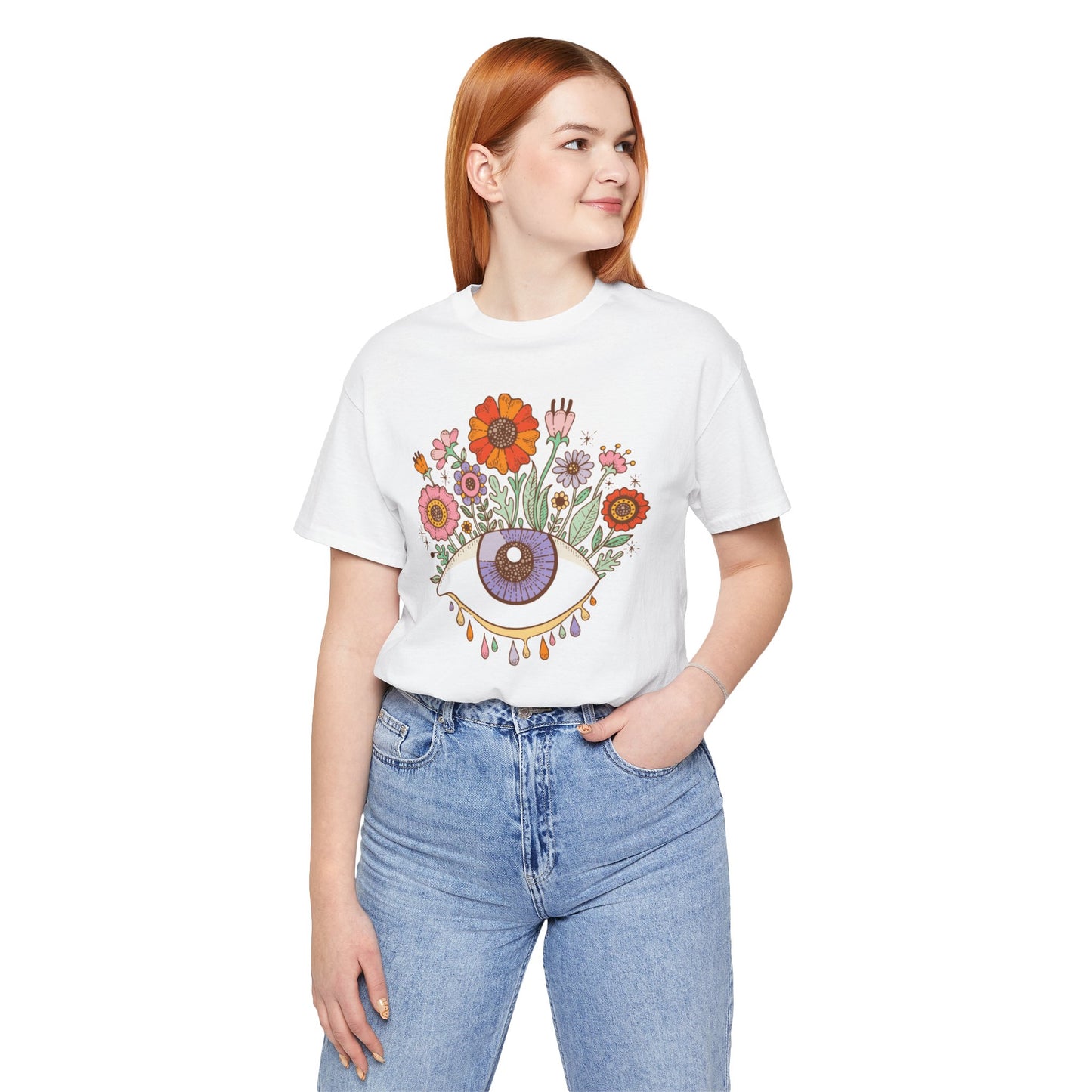 Third Eye Blooms Unisex Jersey Short Sleeve Tee