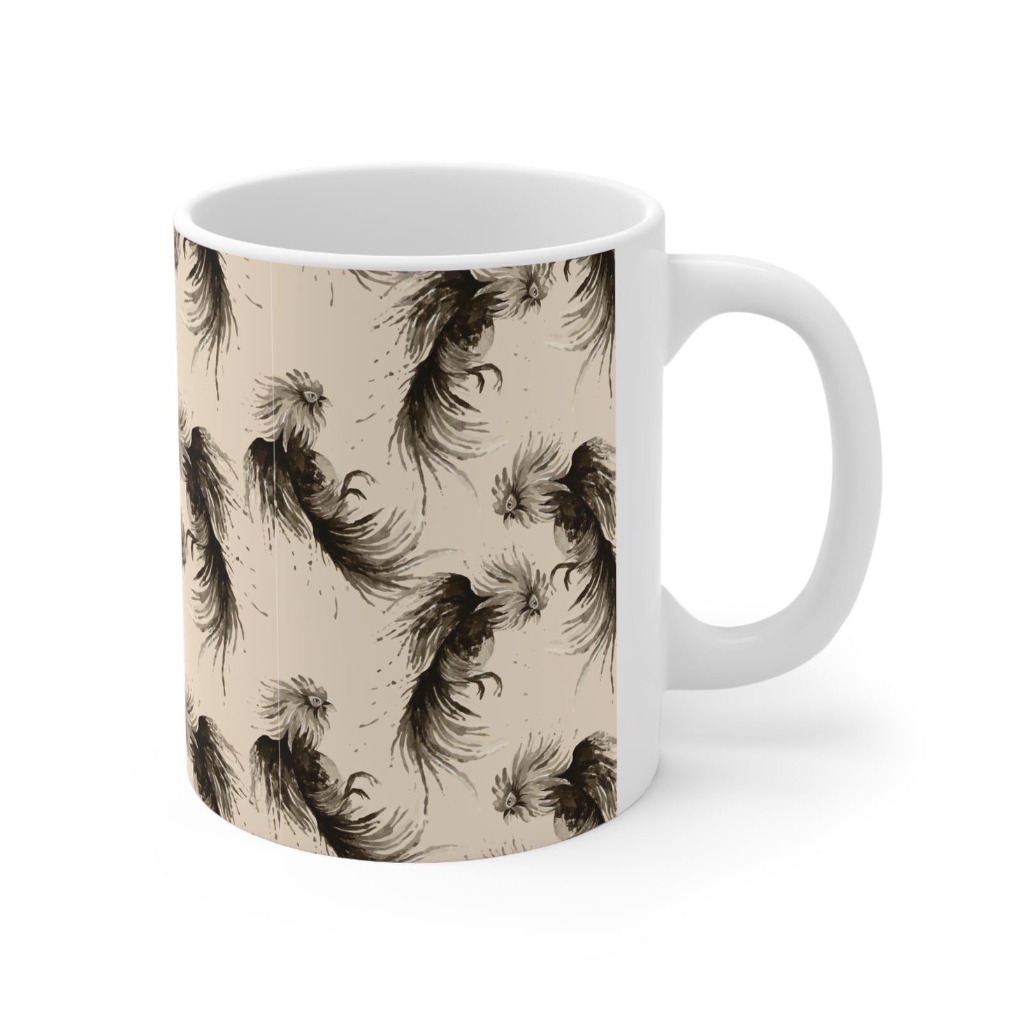 Midnight Elegance Chickens Coffee Mug