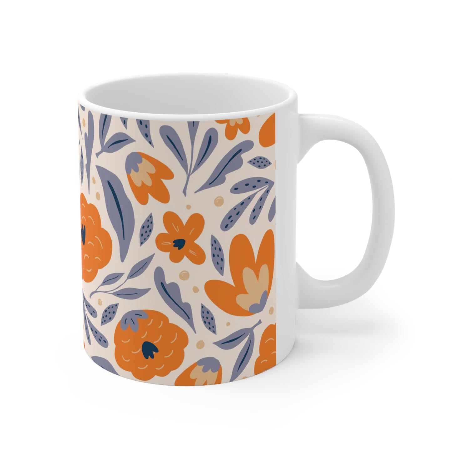 Orange Blossom Ceramic Mug 11oz