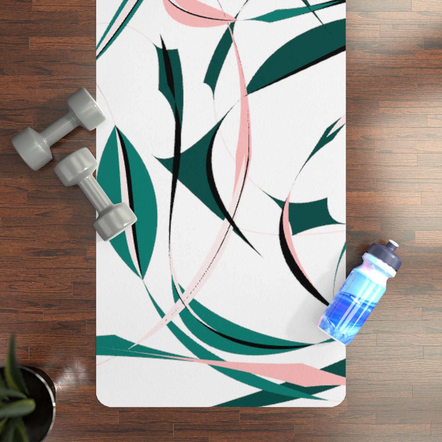 Abstract Nature Rubber Yoga Mat