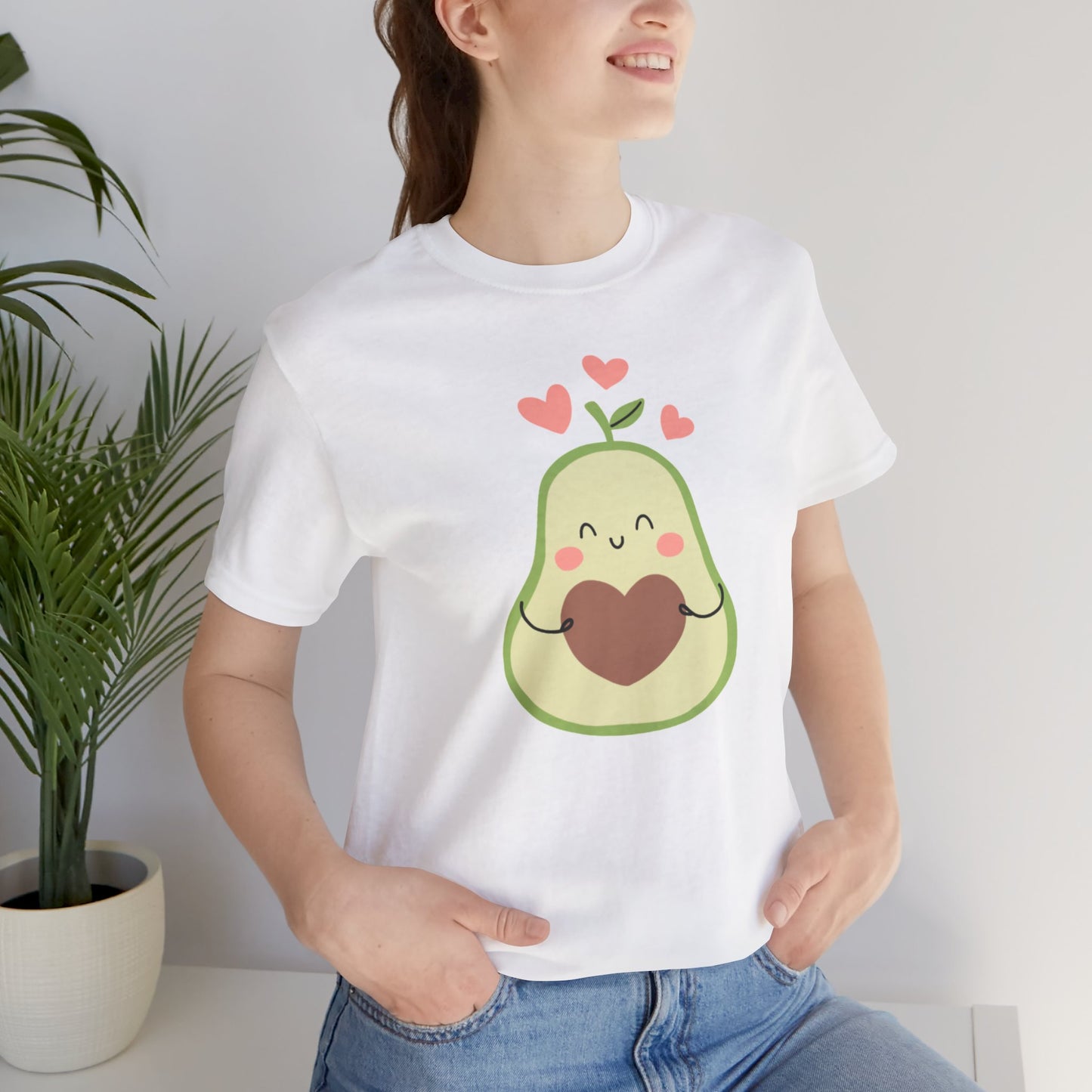 🥑 Avocado Love Unisex Jersey Short Sleeve Tee - Heartfelt Design