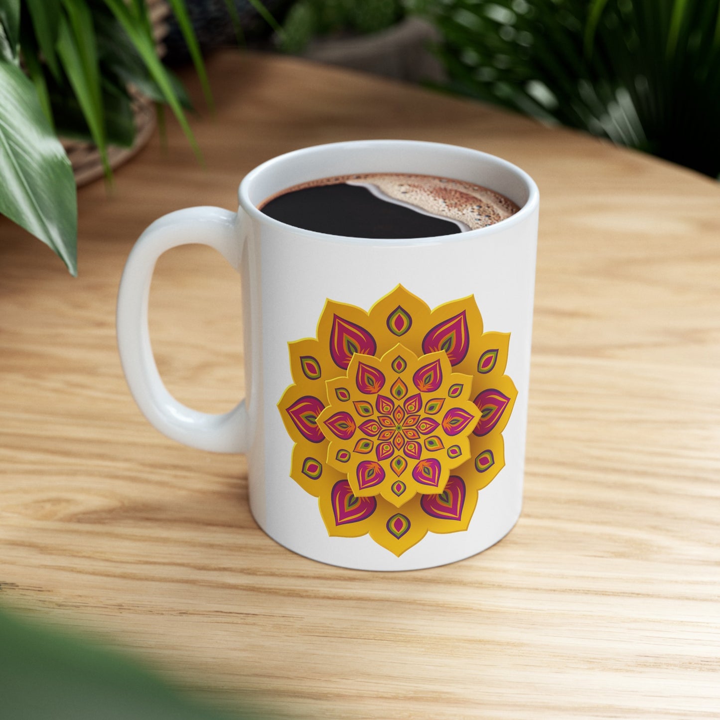 3D Mandala Ceramic Mug 11oz