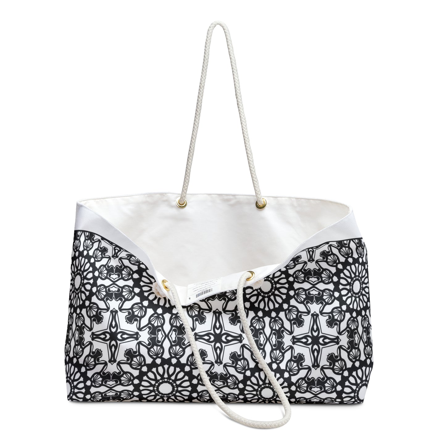 Monochrome Elegance Weekender Bag