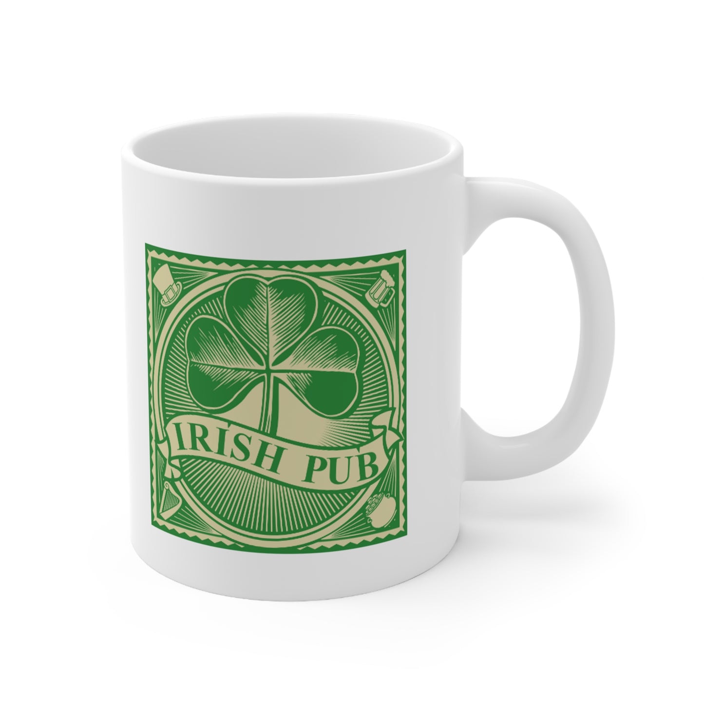 ☘️ St. Patrick's Day Pub Ceramic Mug 11oz