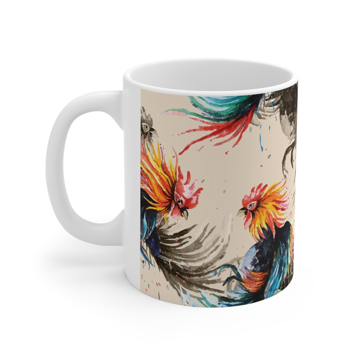 Watercolor Whimsy Chickens Coffee Mug