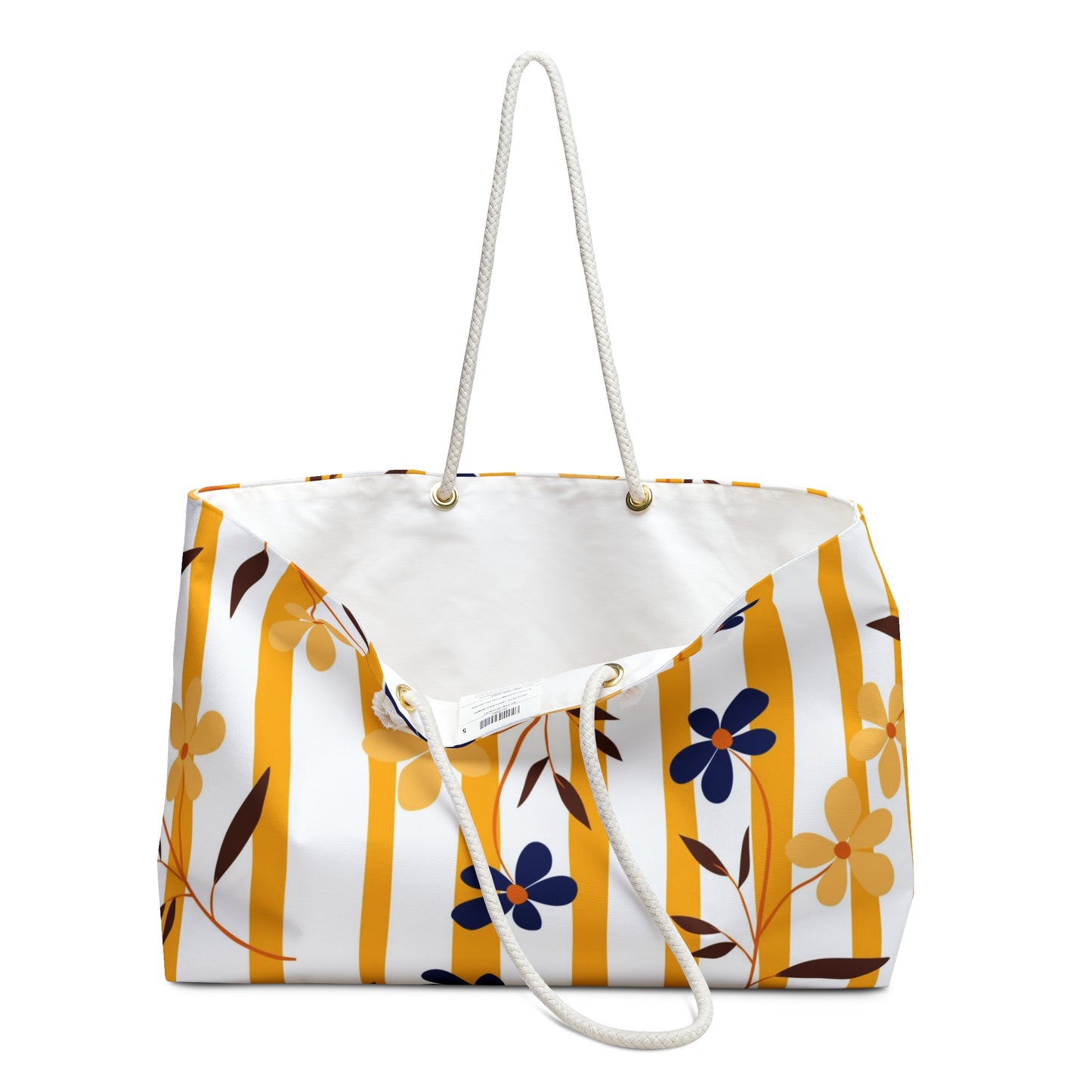 Blooms in Stripes Weekender Bag