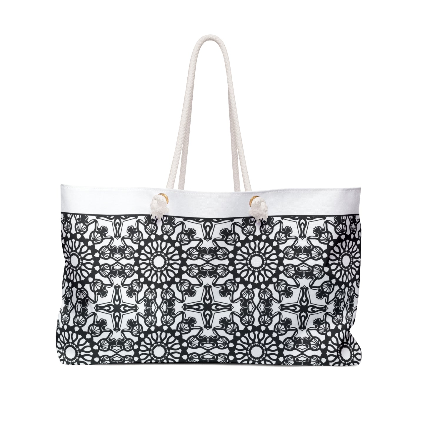 Monochrome Elegance Weekender Bag