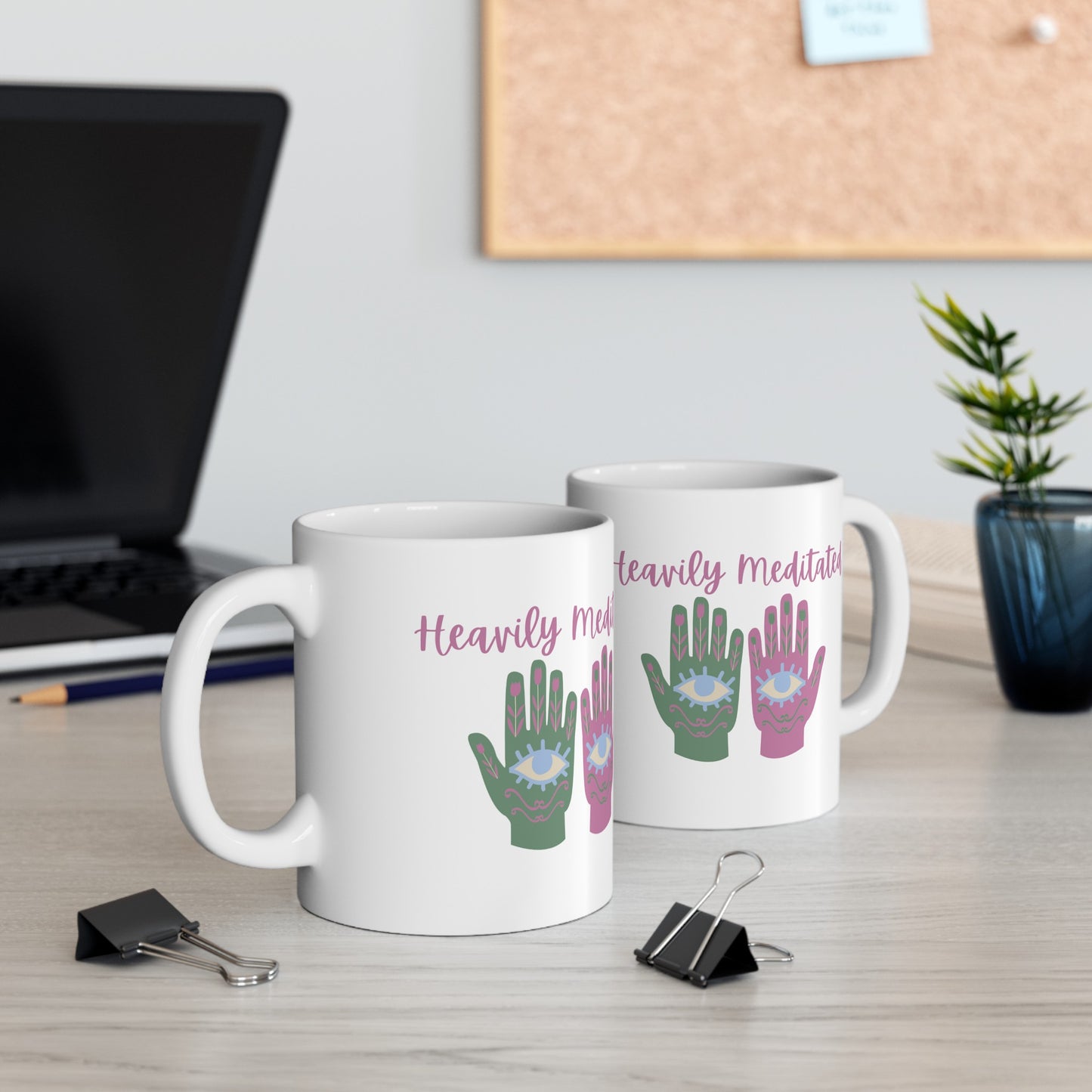 Heavily Meditated Ceramic Mug, 11oz