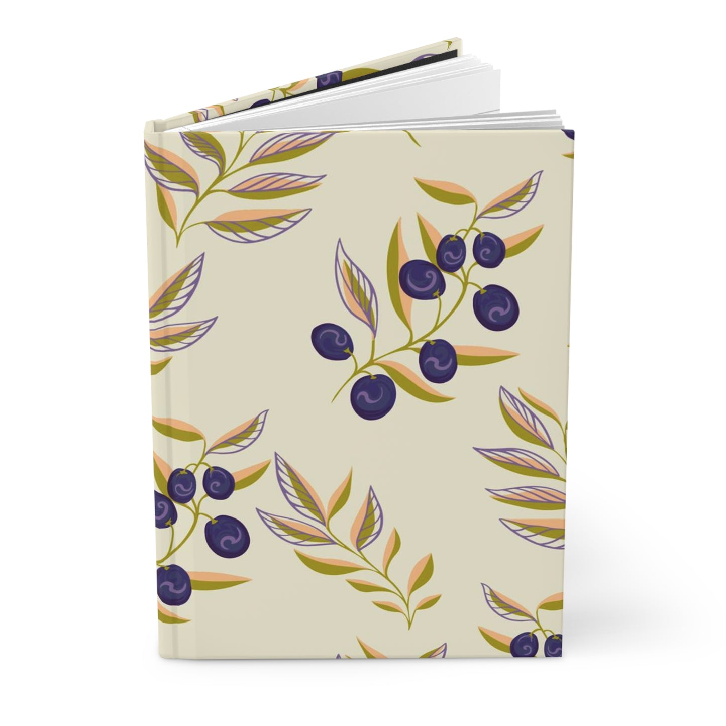 Blueberry Bushes Hardcover Journal Matte