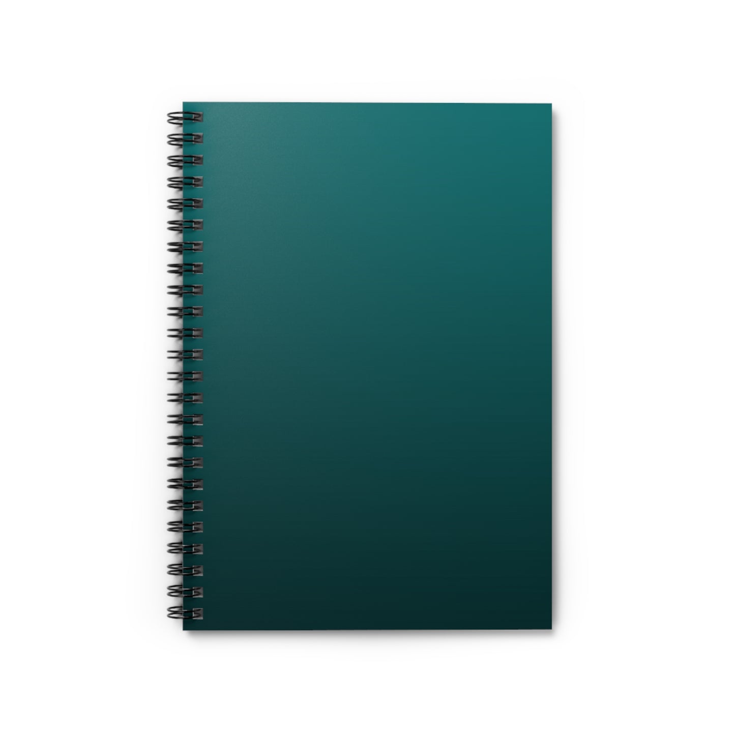 Dark Green Ombré Spiral Notebook - Ruled Line