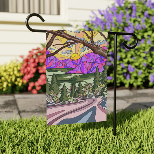 Forest Sunrise Garden & House Banner