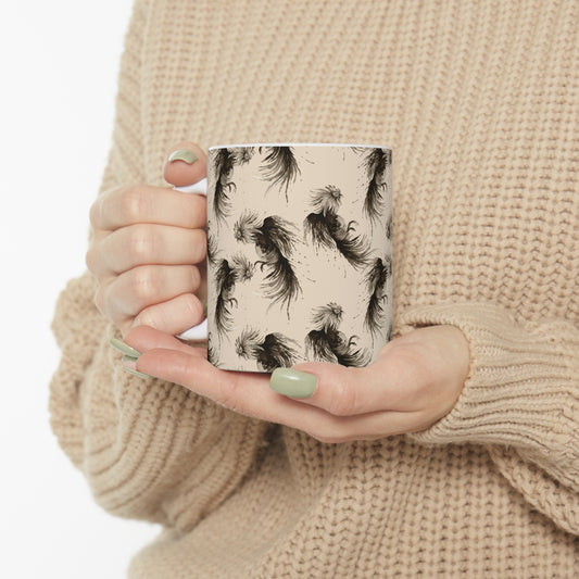 Midnight Elegance Chickens Coffee Mug