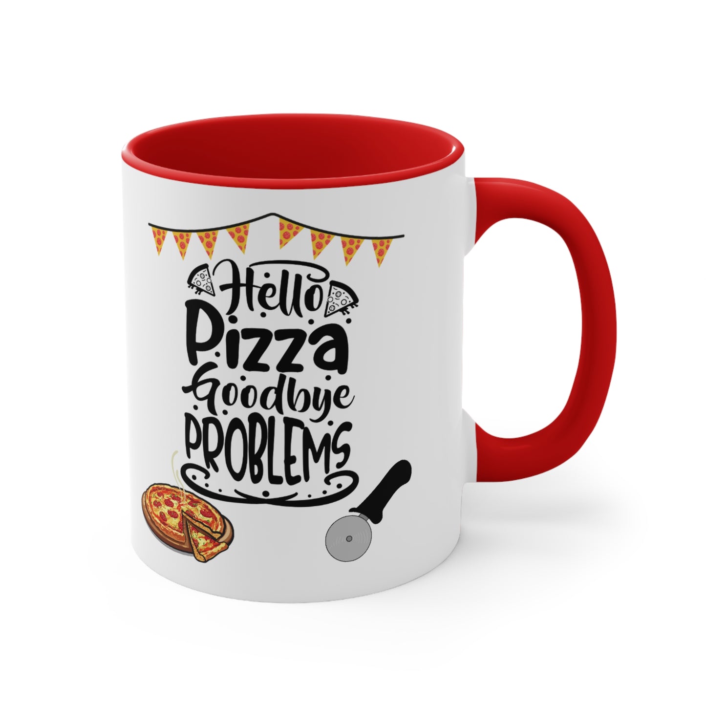 🍕 Pizza Lover's Accent Coffee Mug 11oz