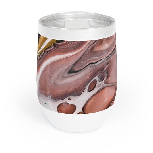 Marble Paint Chill Wine Tumbler