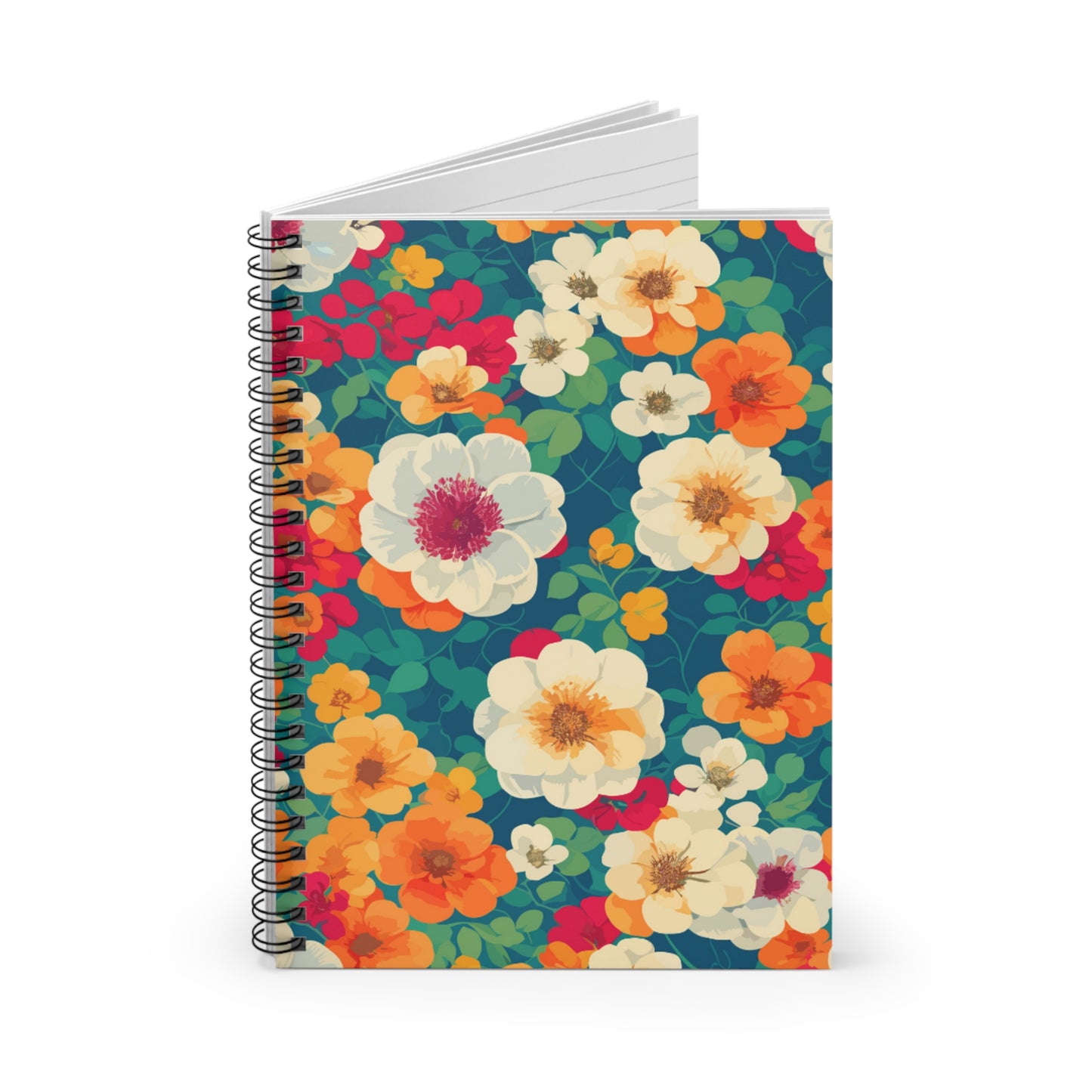 Spring Garden Spiral Notebook - Ruled Line