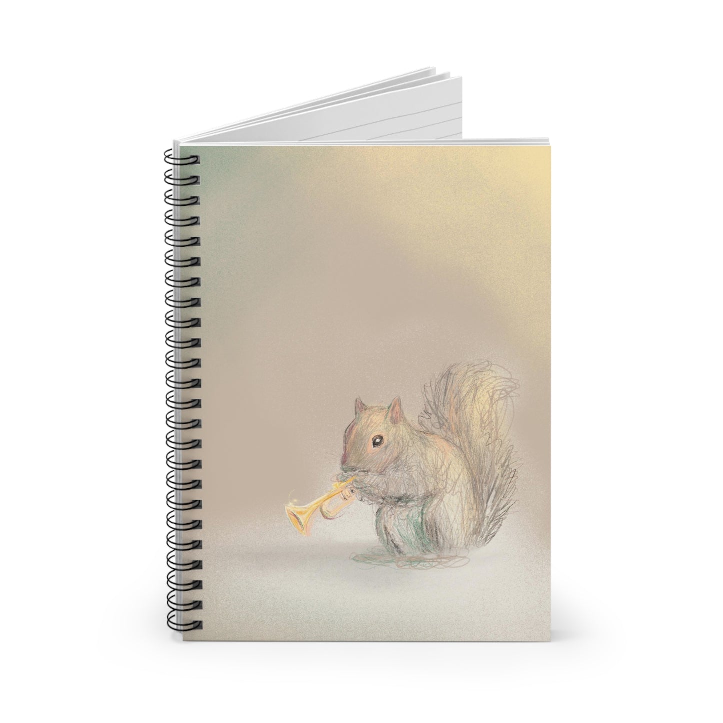 Squirrel Serenade Spiral Notebook - Ruled Line