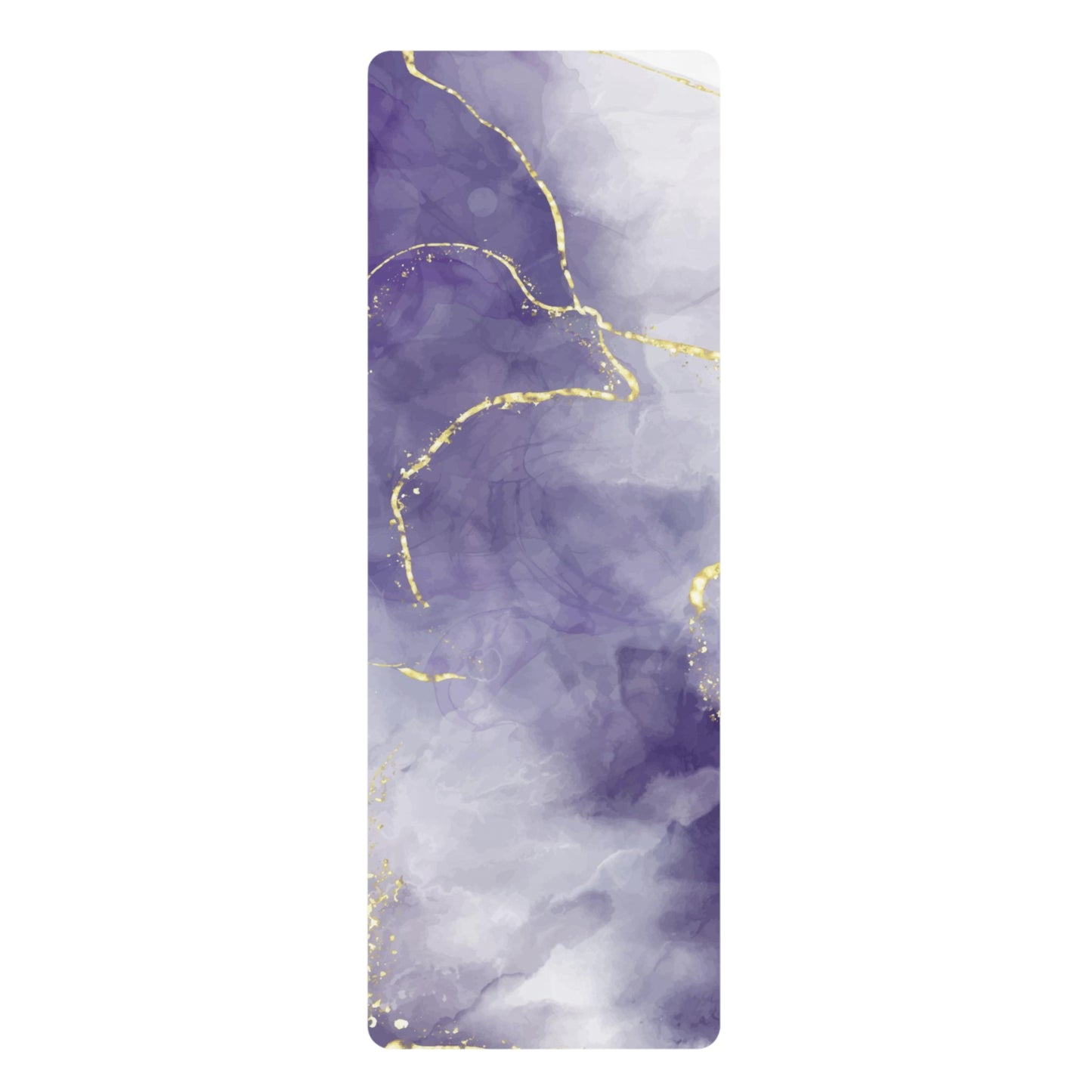 Purple Kintsugi Rubber Yoga Mat