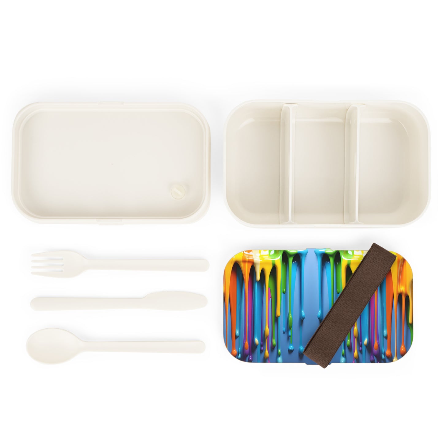 3D Rainbow Paint Bento Lunch Box