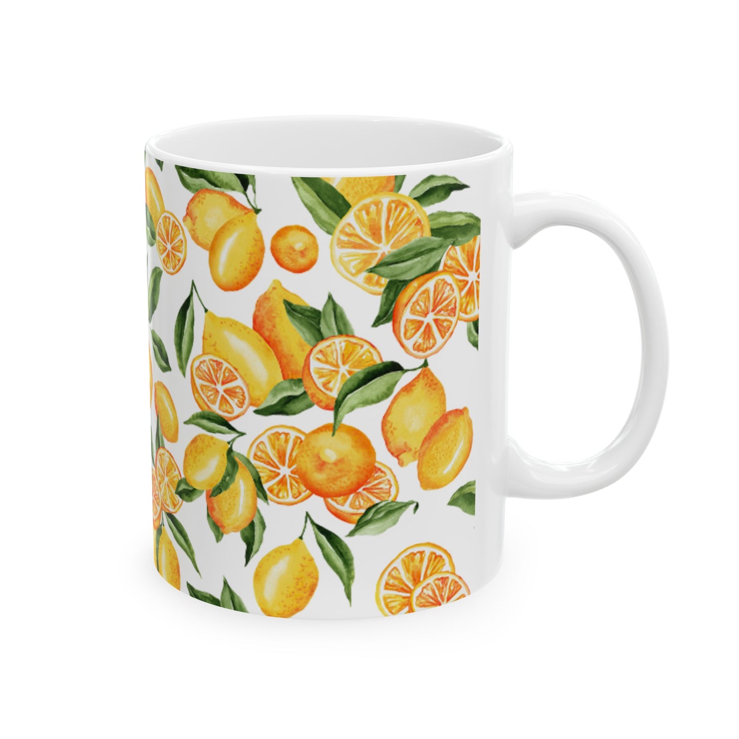 🍋 Lemon Grove Ceramic Mug 11oz - Refreshingly Chic Design