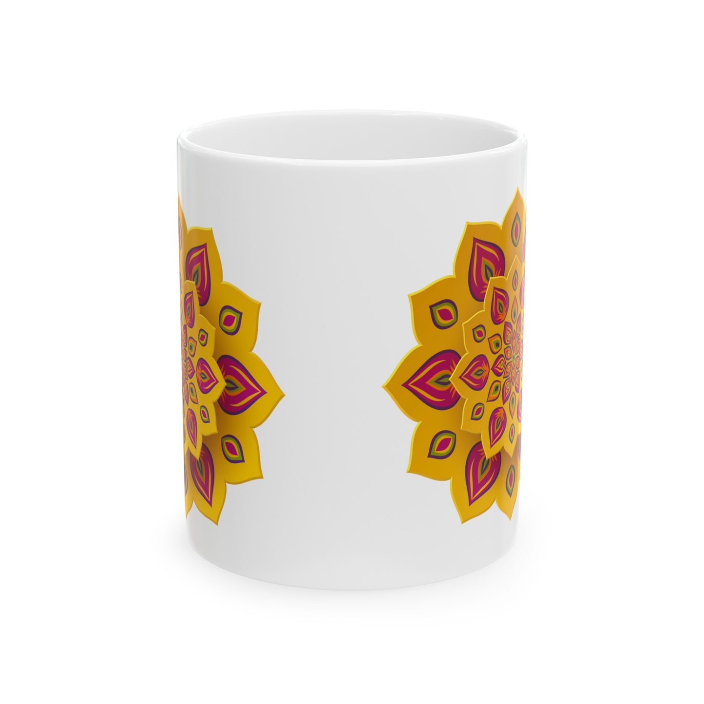 3D Mandala Ceramic Mug 11oz