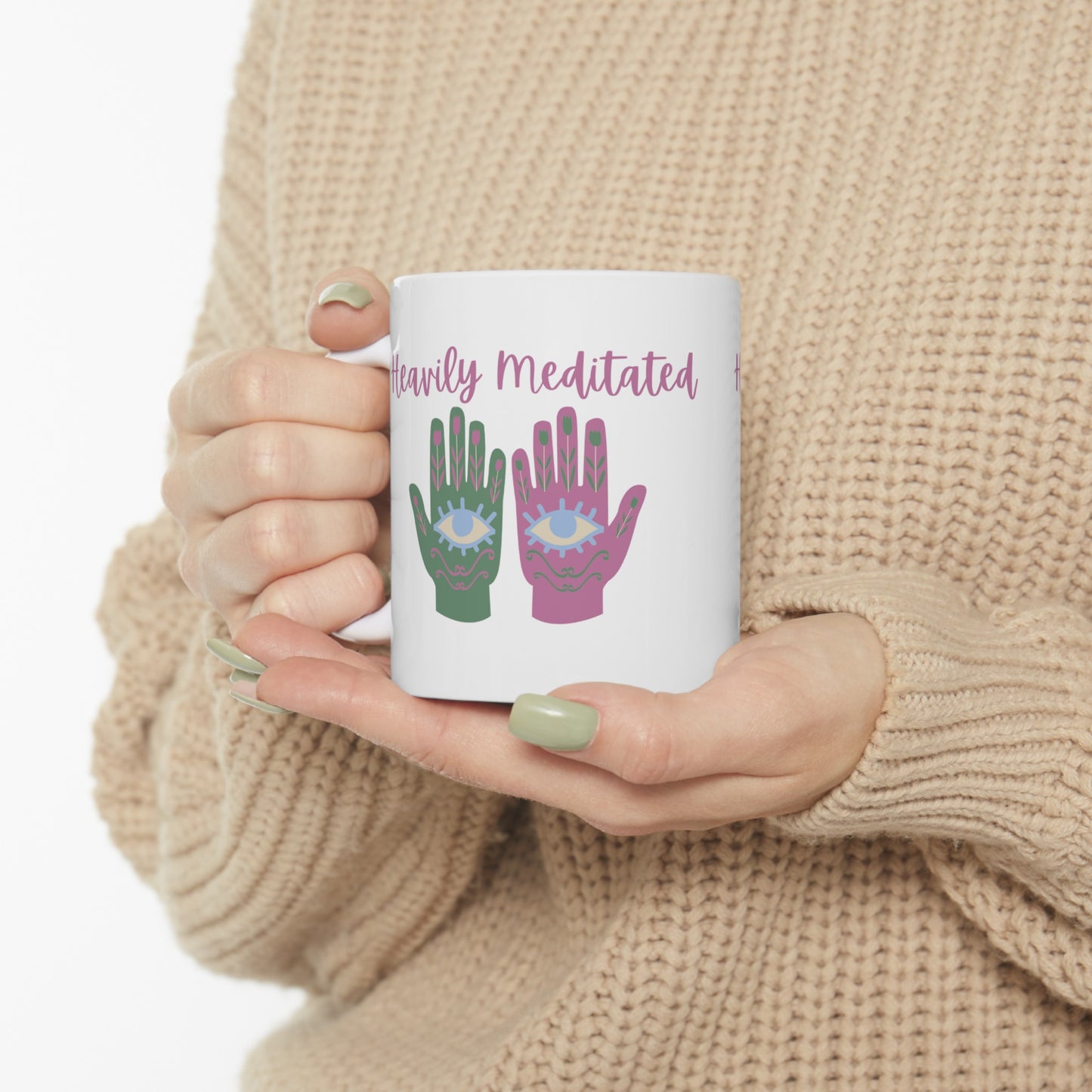 Heavily Meditated Ceramic Mug, 11oz