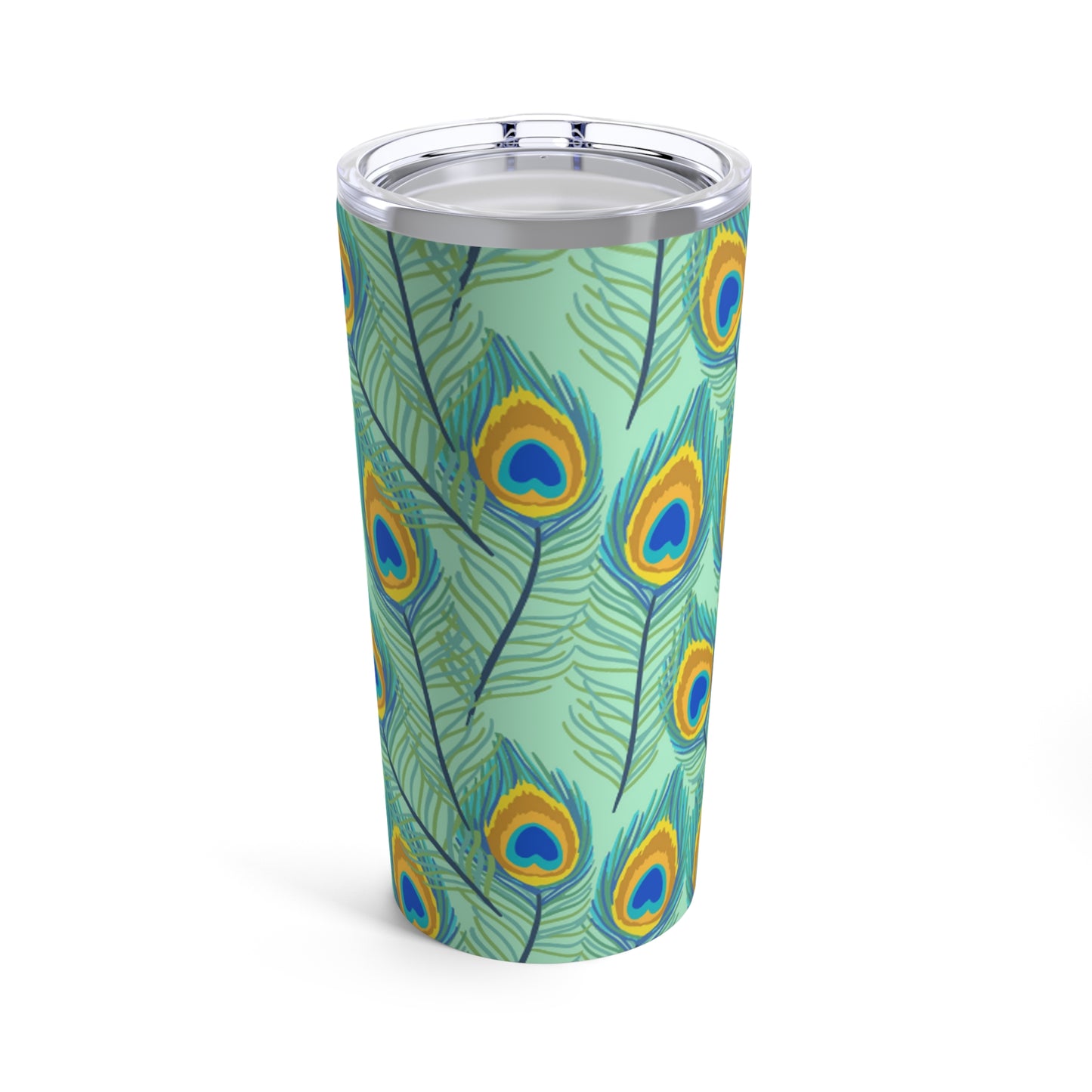 🦚 Peacock Feathers Tumbler 20oz