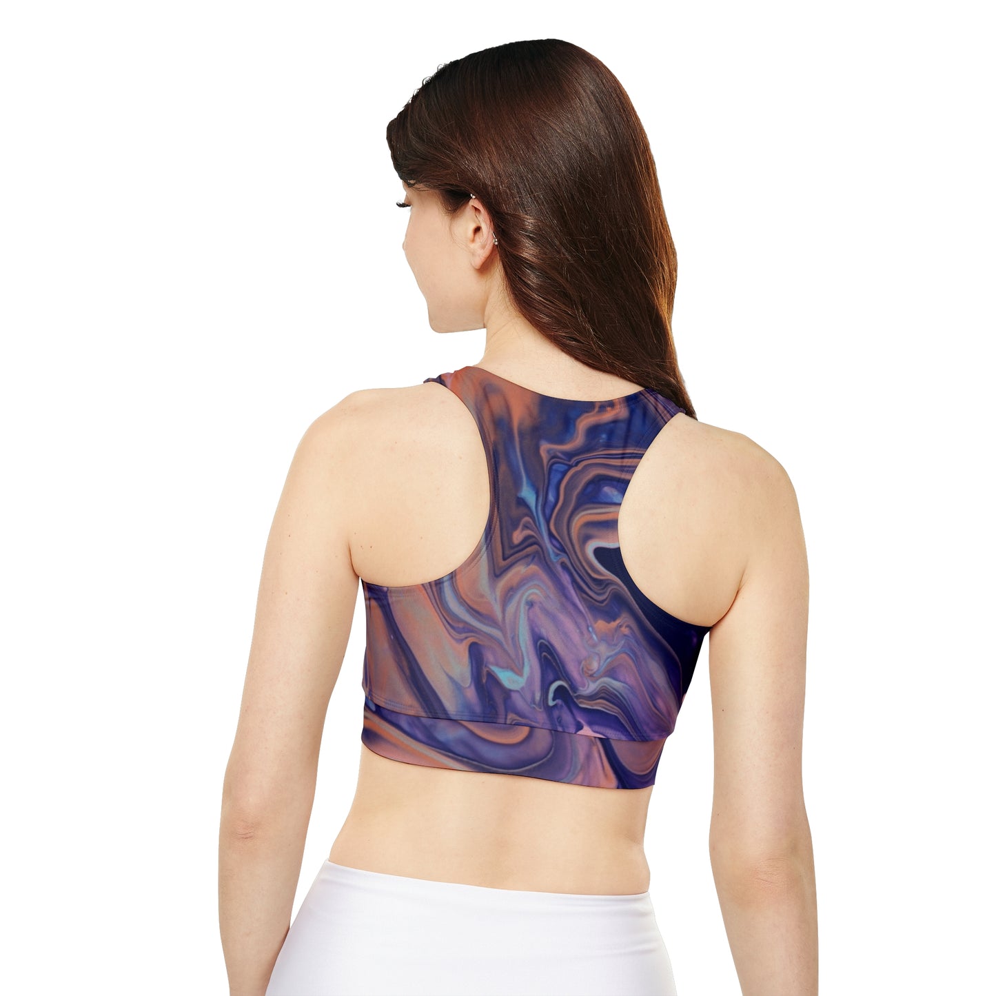 Chromatic Fusion Fully Lined, Padded Sports Bra