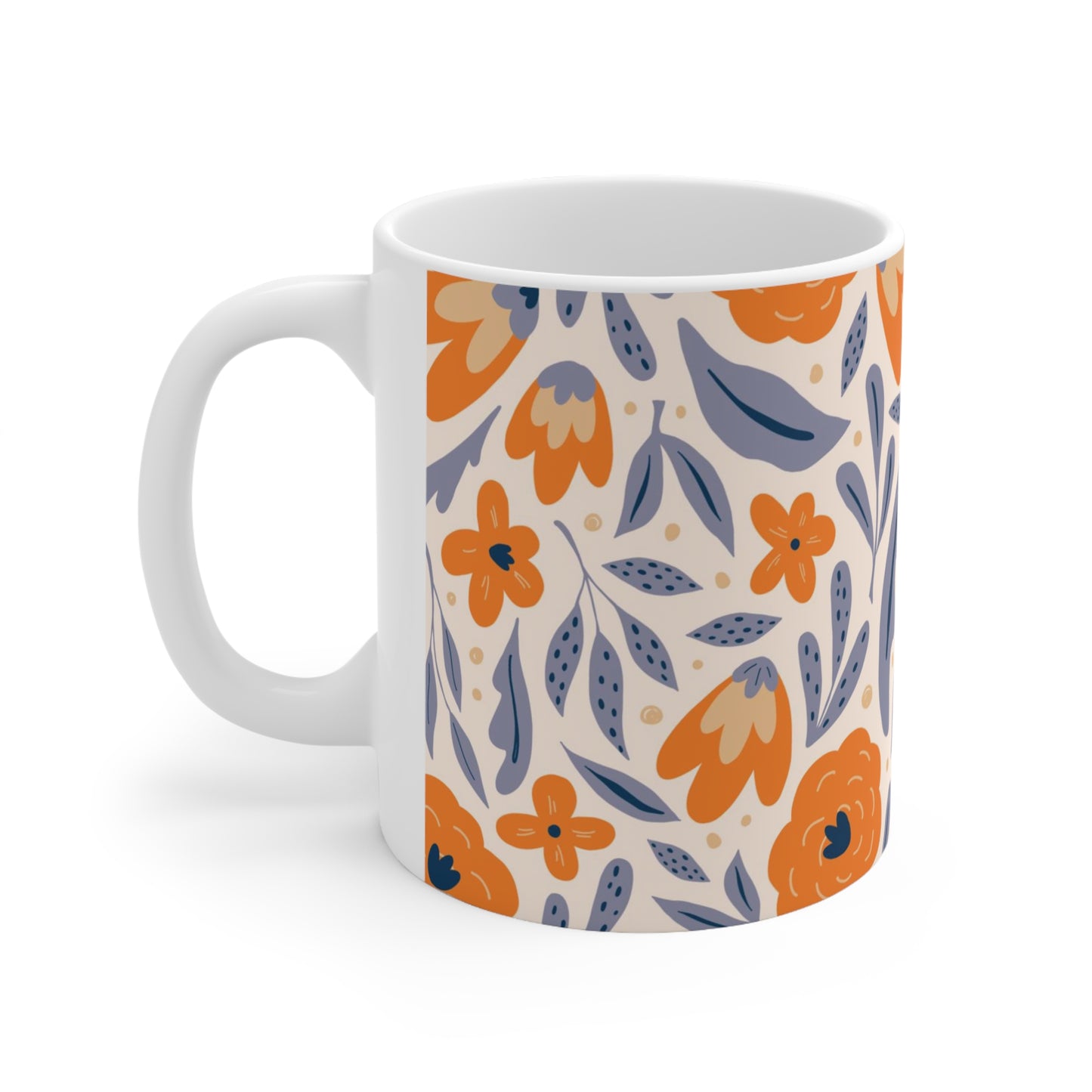 Orange Blossom Ceramic Mug 11oz