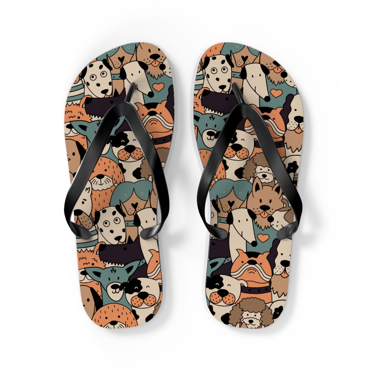 🐶 Pups Galore - Pawsitively Charming Unisex Flip Flops