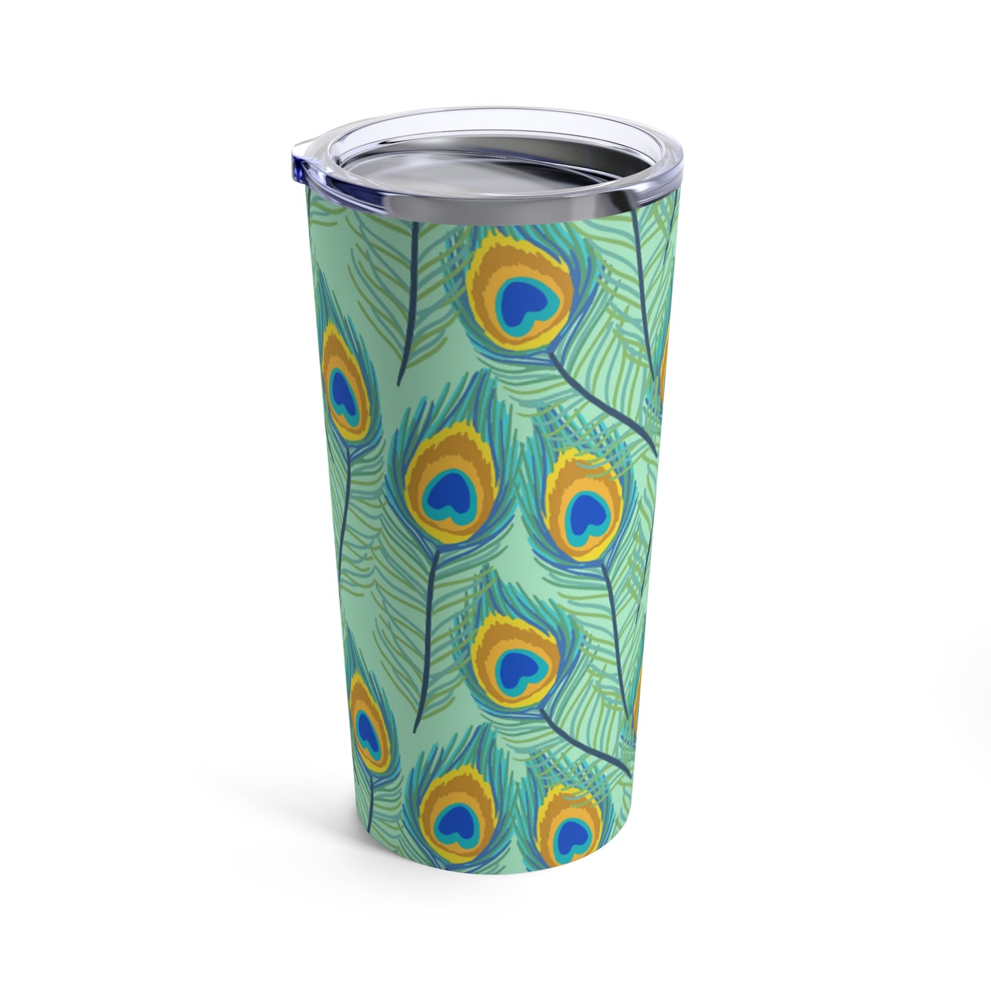 🦚 Peacock Feathers Tumbler 20oz